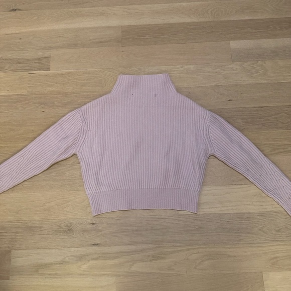 Enza Costa Lavender Cashmere Sweater Sz M - Picture 3 of 3